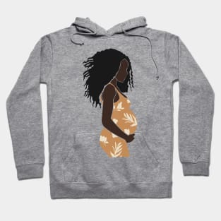 Abstract pregnant vector Women artistic Illustration Hoodie